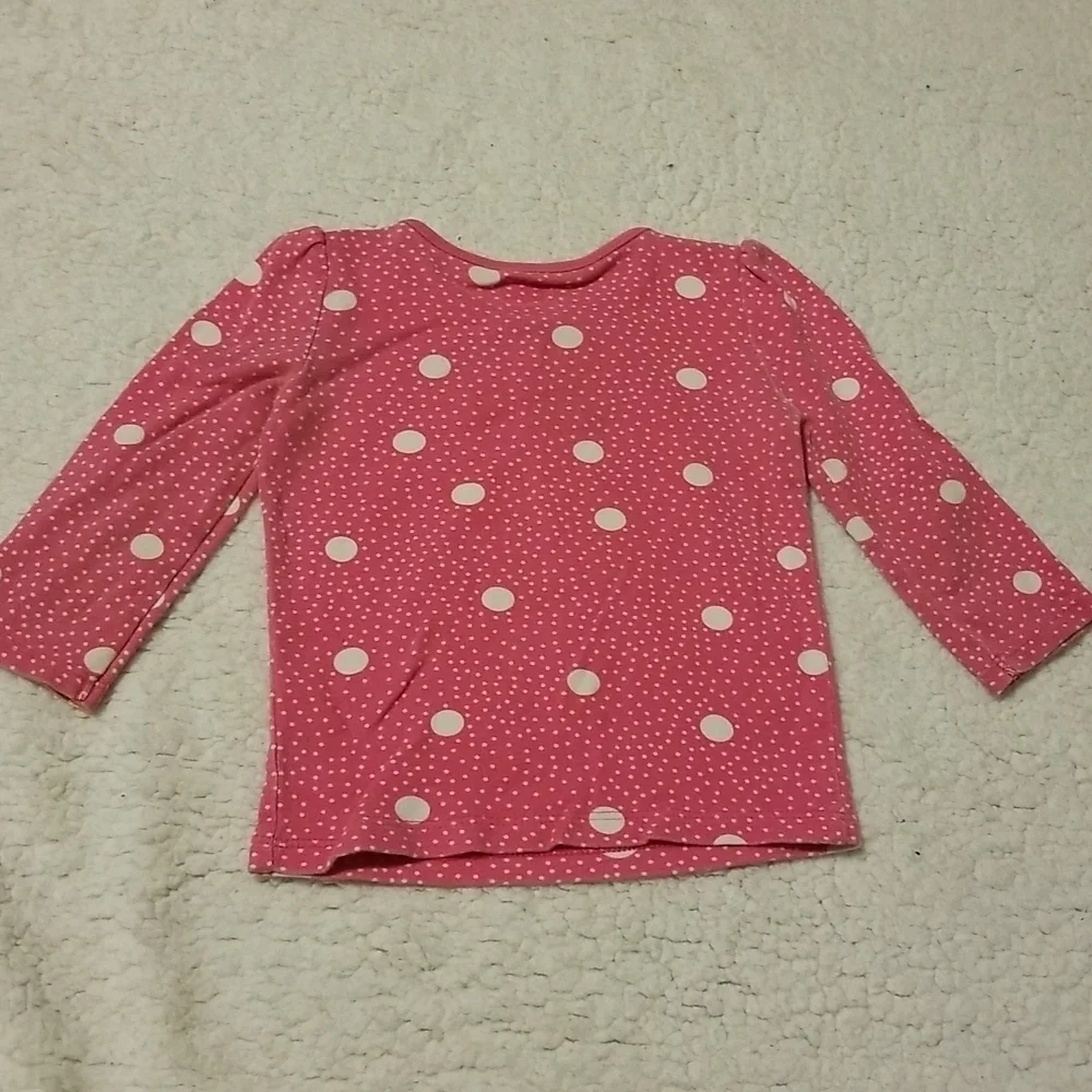 Old Navy Toddler Girl's Polkadot Long Sleeve Shirt